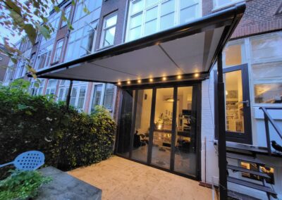 Weinor Plaza Viva optistretch led + zipscreen in Rotterdam